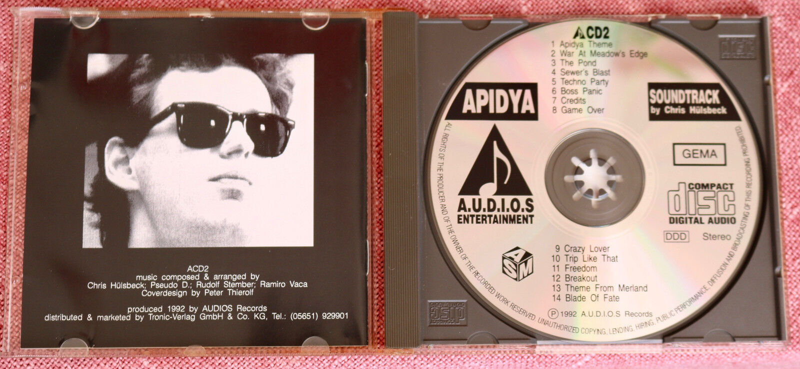 Apidya Original Soundtrack CD - ROM 1992 By Chris Hülsbeck,C64,Amiga,Commodore