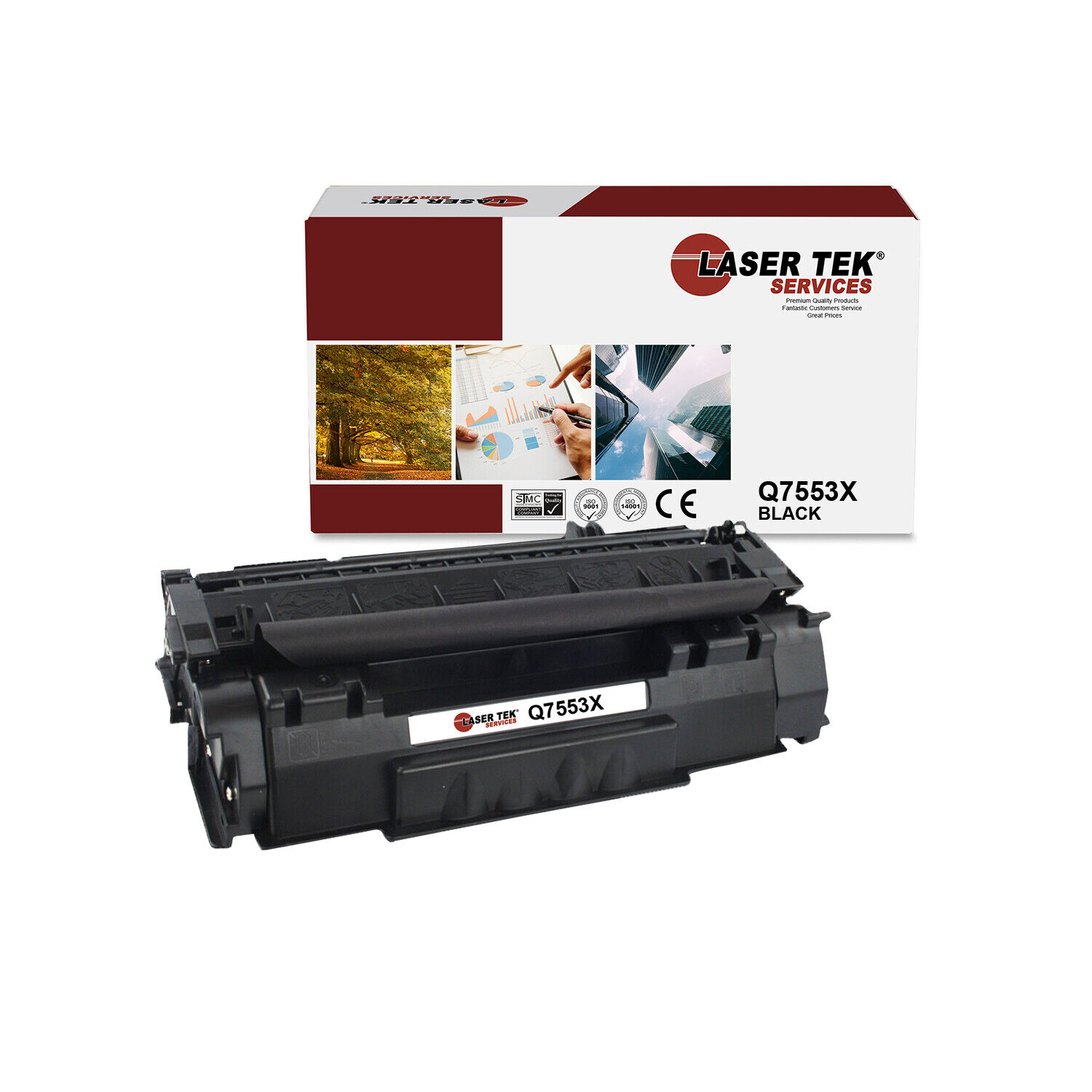 LTS 53X Q7553X Black HY Compatible for HP LaserJet M2727 M2727nf MFP Toner