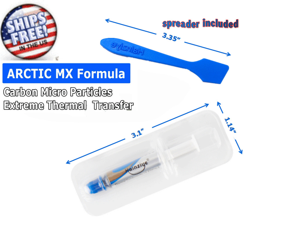 High Performance Silver Thermal Grease CPU Heatsink Compound Paste Syringe 