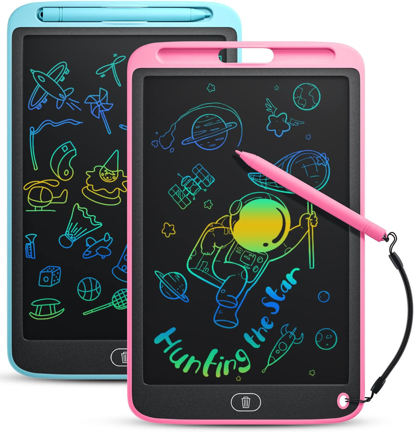 Cousper LCD Writing Tablet, 2 Pack 10 Inch Doodle Board Toys for Toddlers Kids,