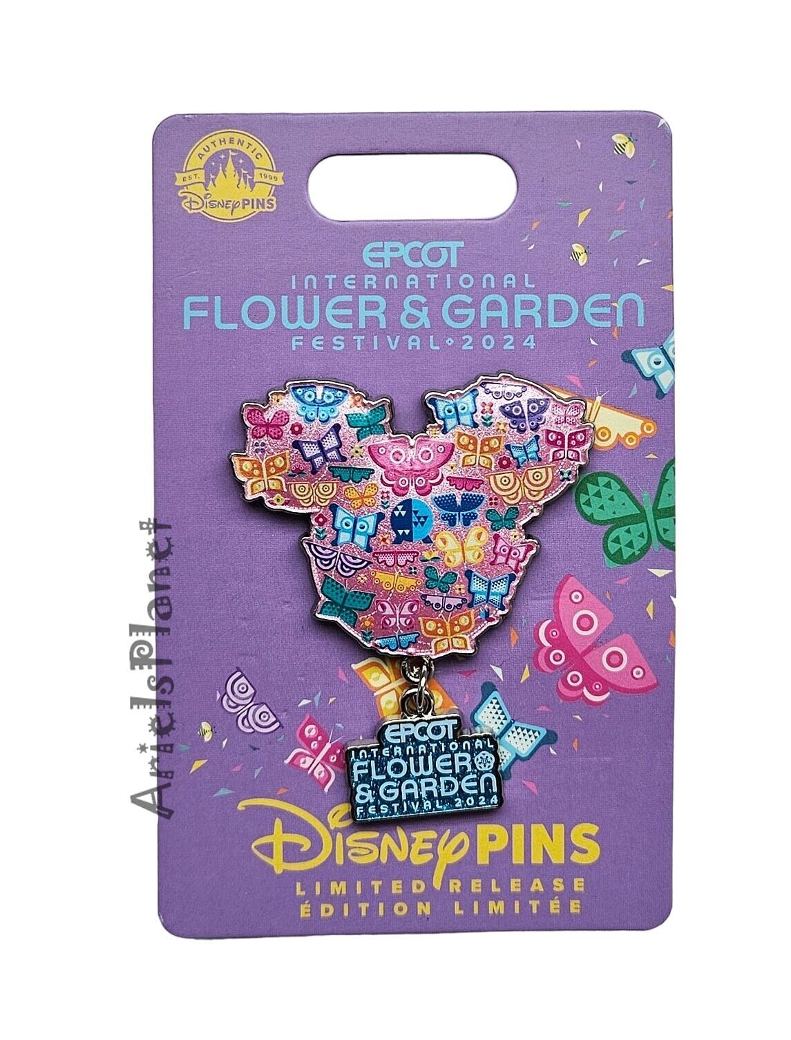 2024 Disney Parks Flower & Garden Festival Minnie Butterflies Allover LR Pin