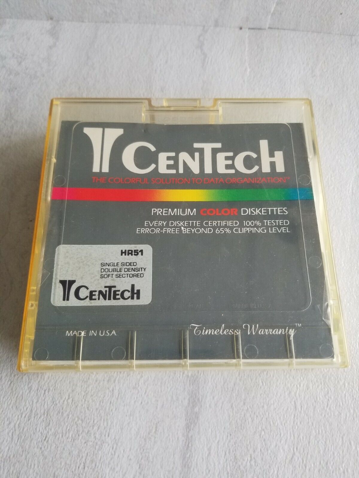 CenTech Premium Color vintage Diskettes HR 5196D Double Sided 10 Mil Jacket 