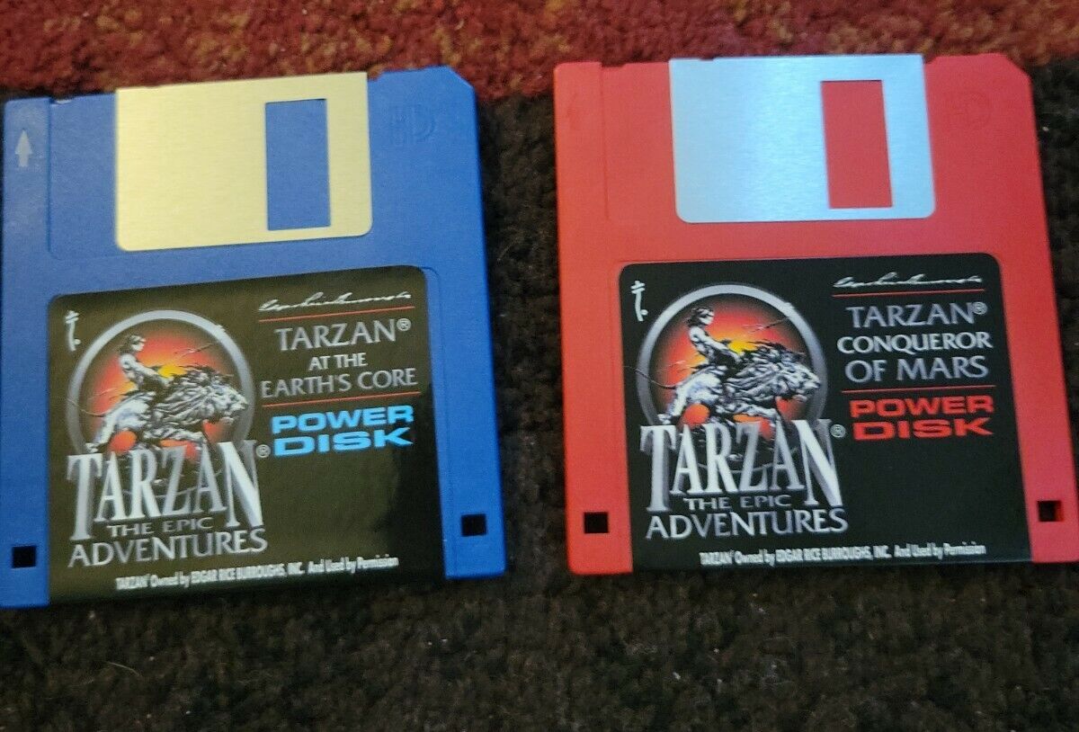 Lot of 2 TARZAN Game 3.5 Floppy Disk