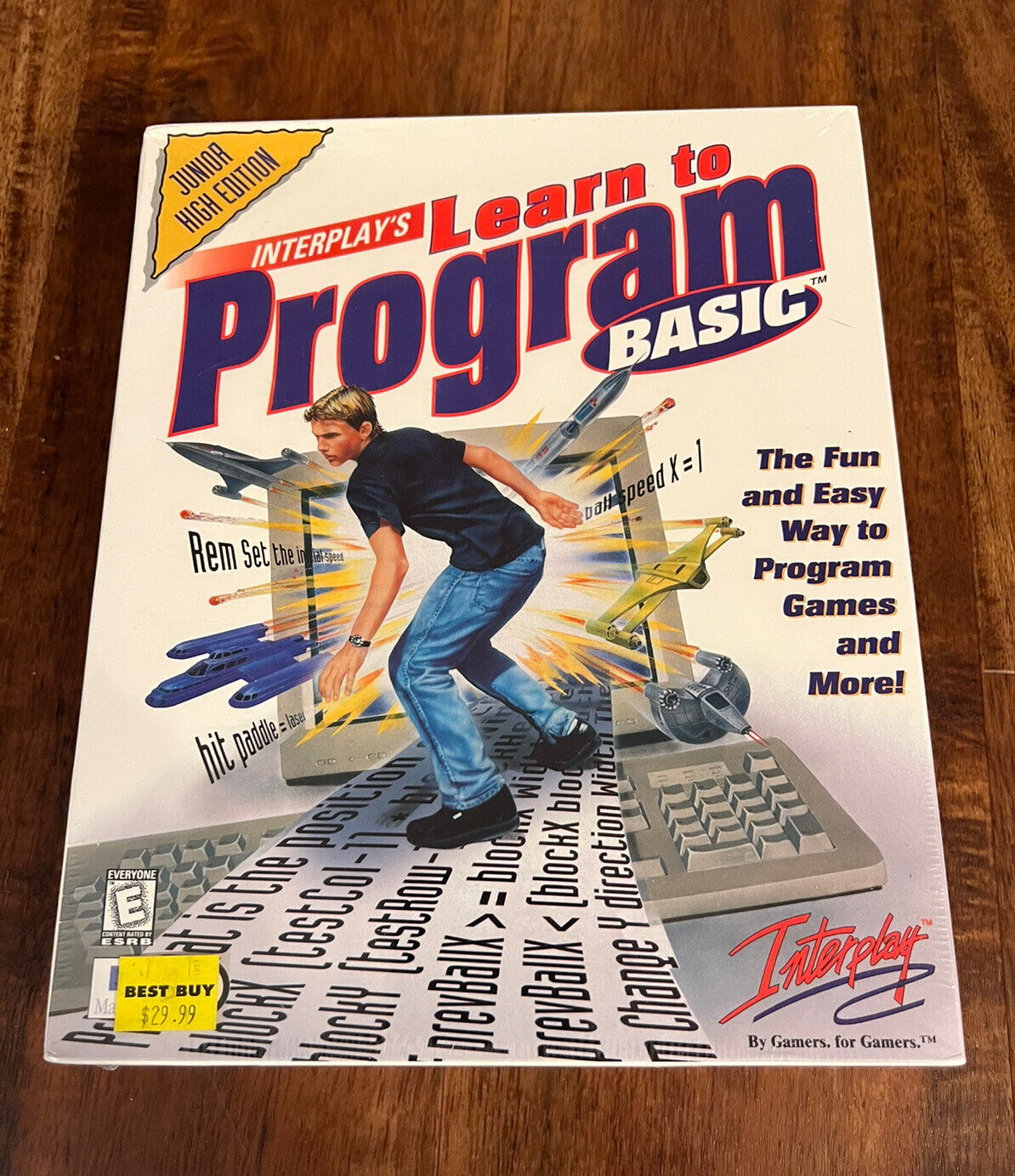 Interplay’s Learn to Program BASIC Junior High Edition Vintage PC Game NEW 1998