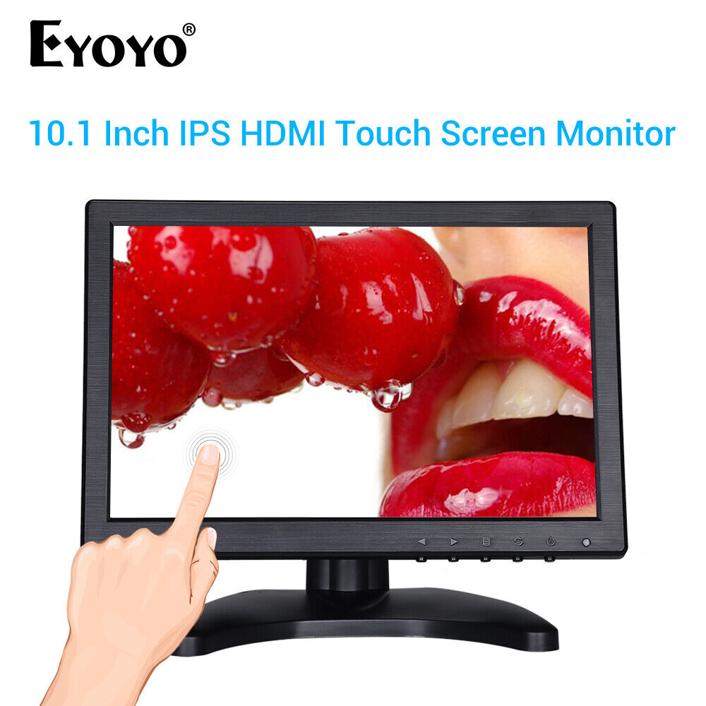 Eyoyo 10 Inch IPS Touch Screen LCD Monitor 1280x800 Support VGA for CCTV Screen