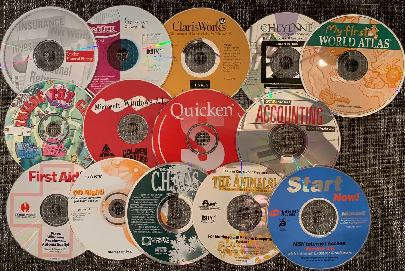 Collection Of Old Software CDs
