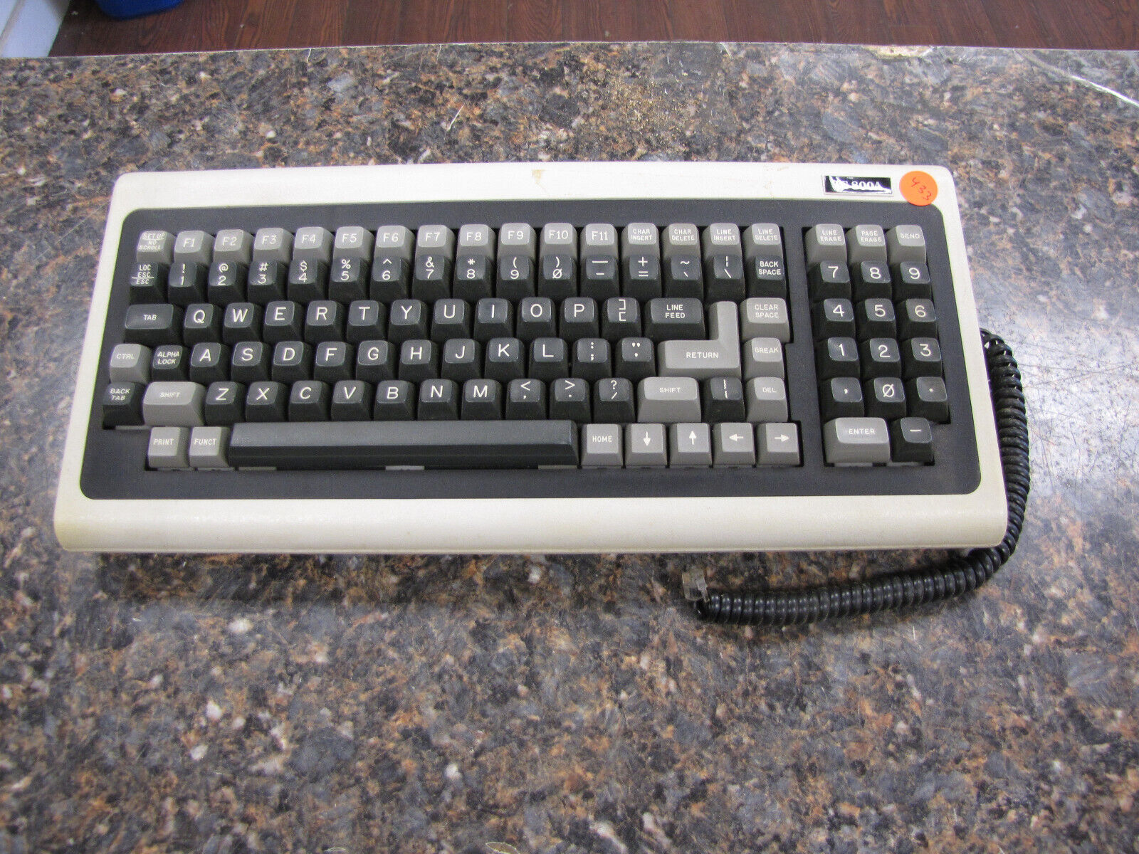 Rare Vintage TeleVideo TS800A TS 800A  Computer terminal Keyboard - Very nice