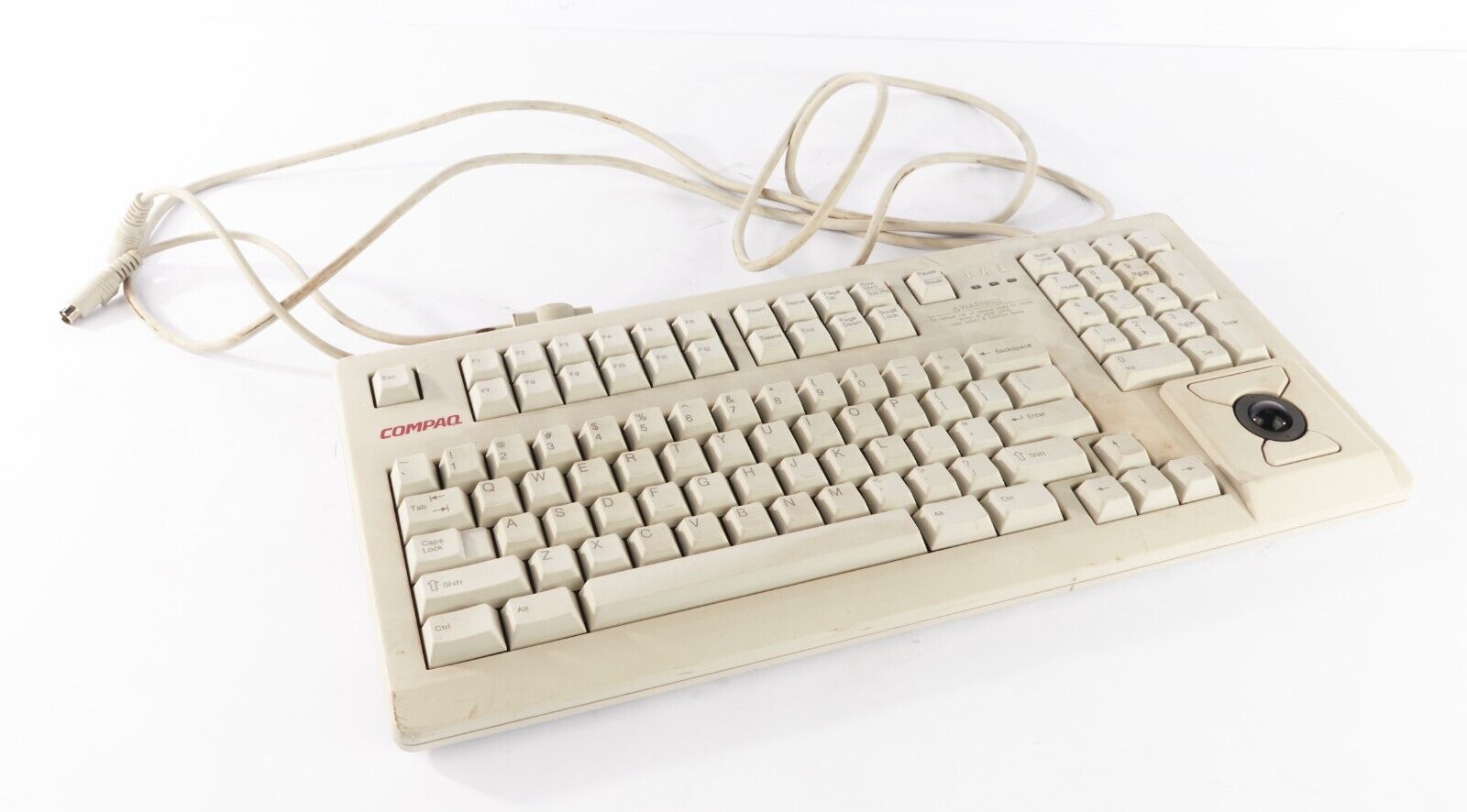 Compaq MX 11800 Vintage PS/2 Cherry MX Brown Trackball Mechanical Keyboard