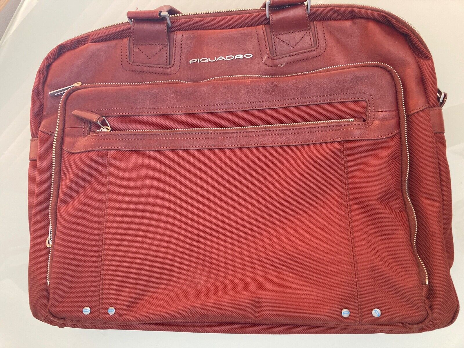 Piquadro Red Briefcase or laptop Bag Nice