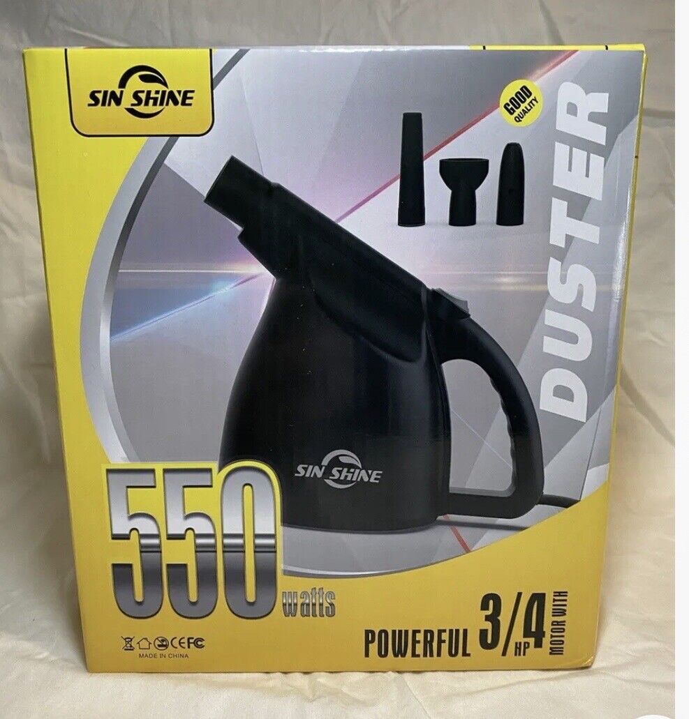 Sin Shine Electric Air Duster, 550w Powerful 3/4 HP FAST SHIPPING. New Open Box