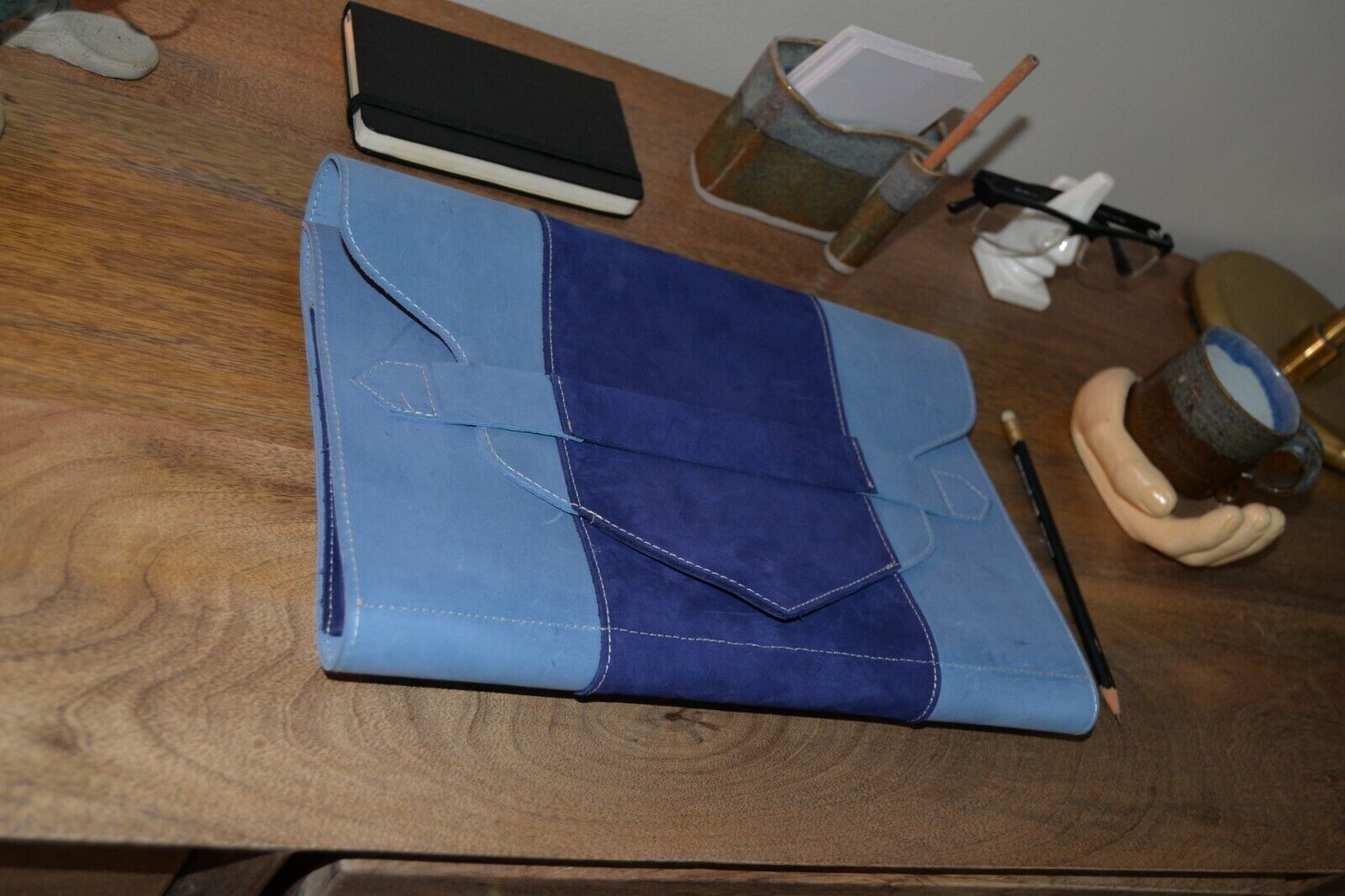Leather iPad case 