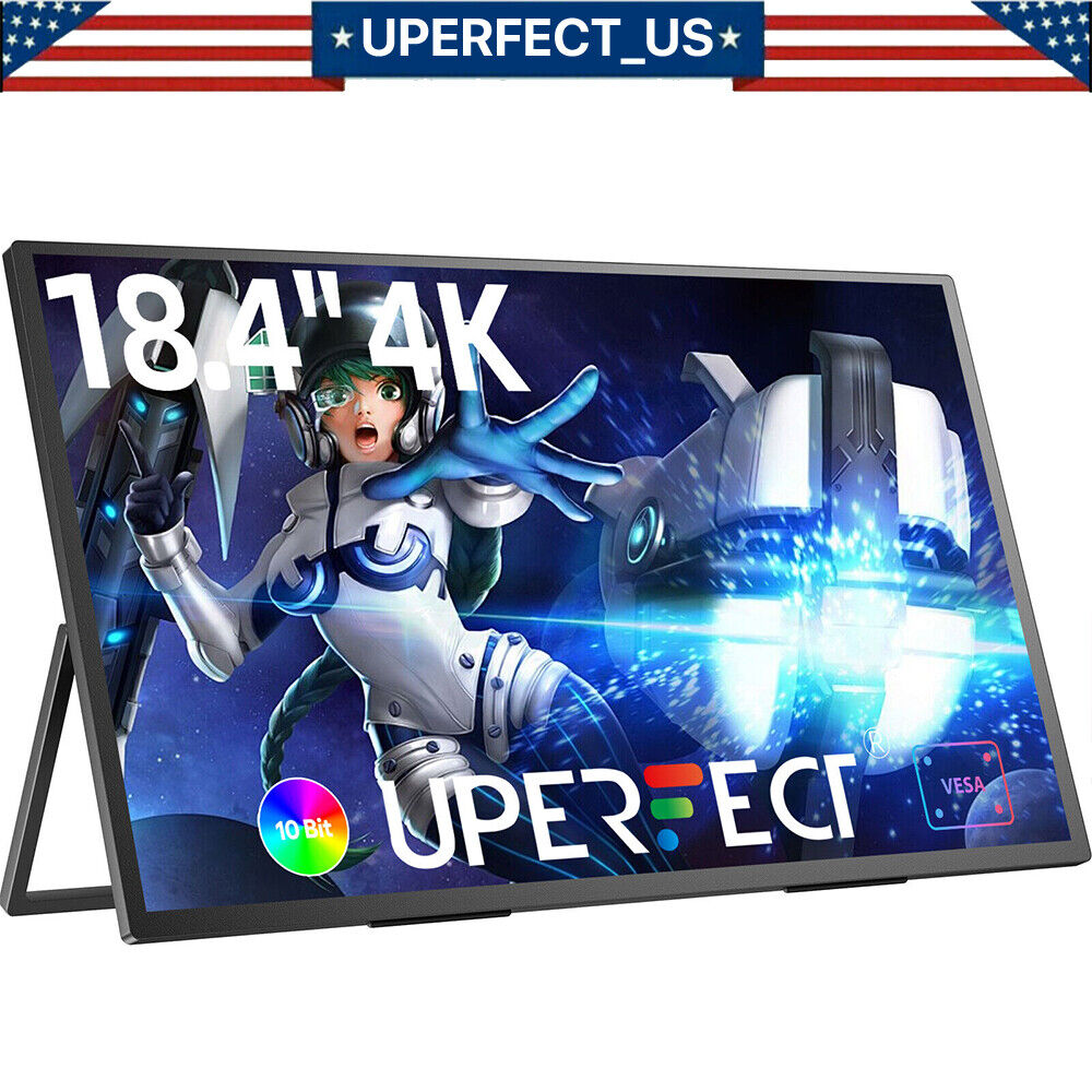 UXbox T118 - 18 Large Portable Gaming Monitor 4K Display For Starfield Xbox 2024