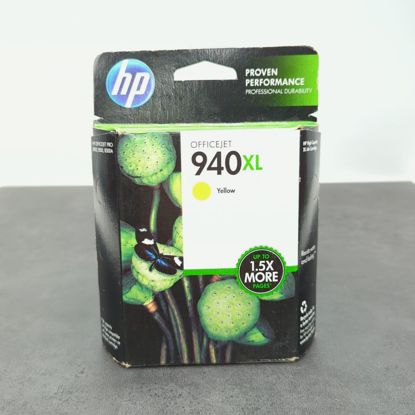 Genuine HP Office Jet 940 XL High Yield Yellow Ink Cartridge Exp 4/15 NEW SEALED