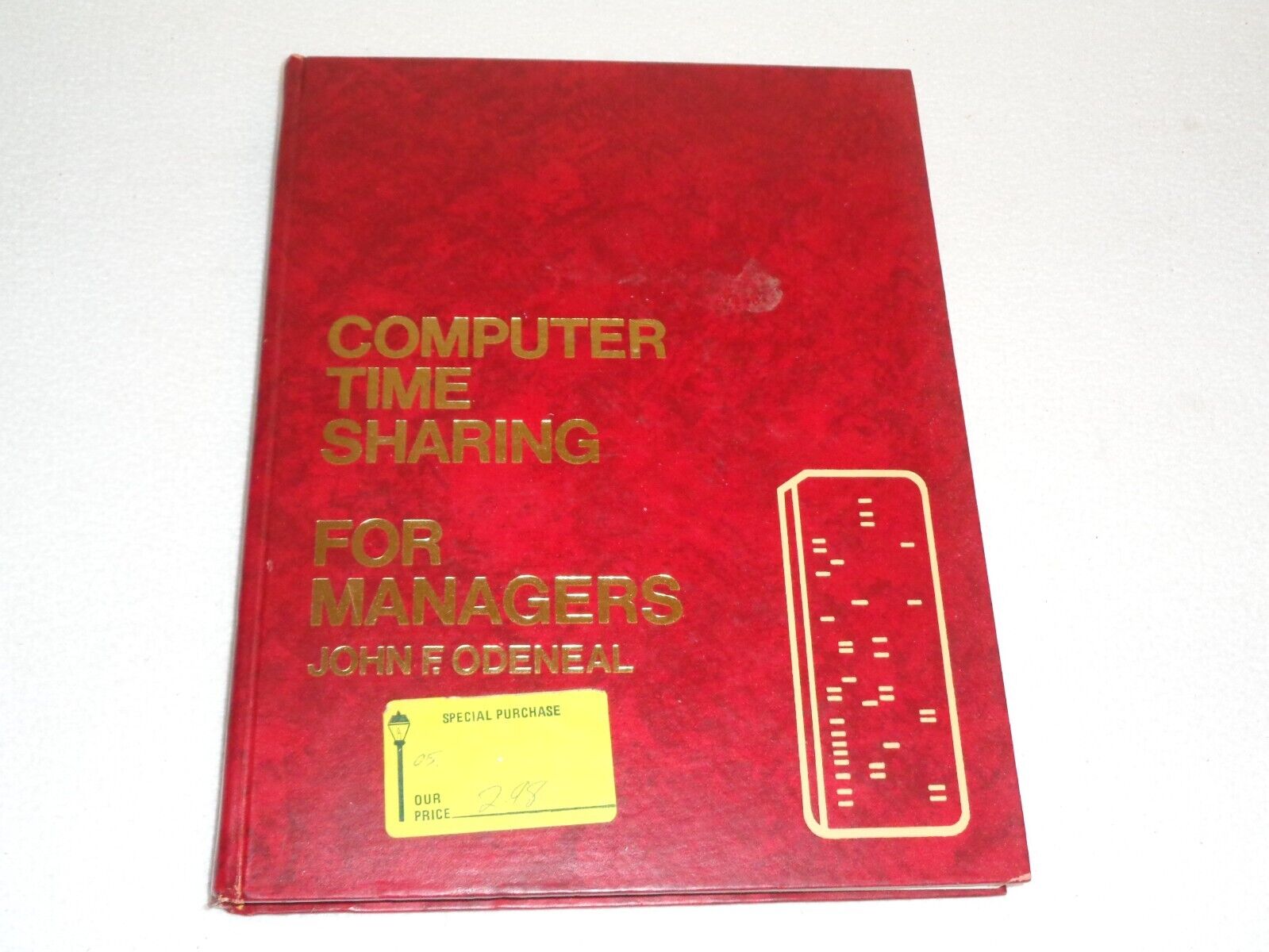 Computer Time Sharing for Managers 1975 John F. Odeneal Vintage Rare Book