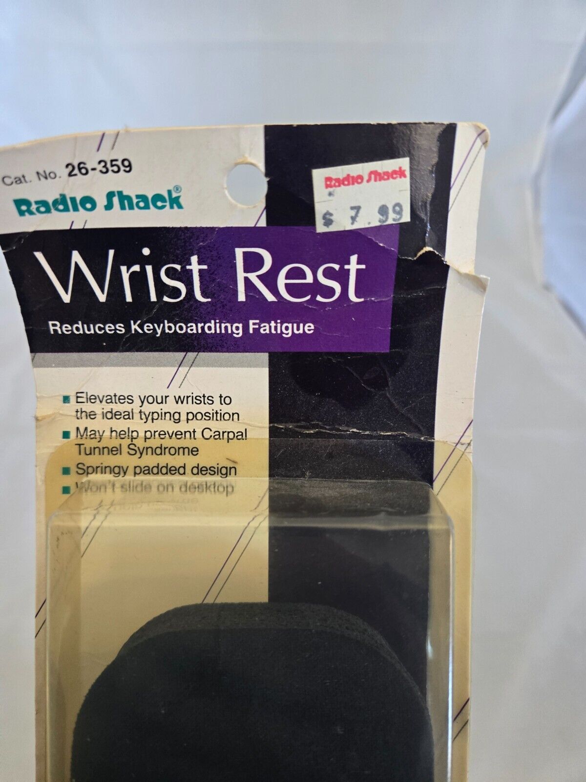 Vintage Radio Shack Wrist Rest for Computers New in Unopened Box