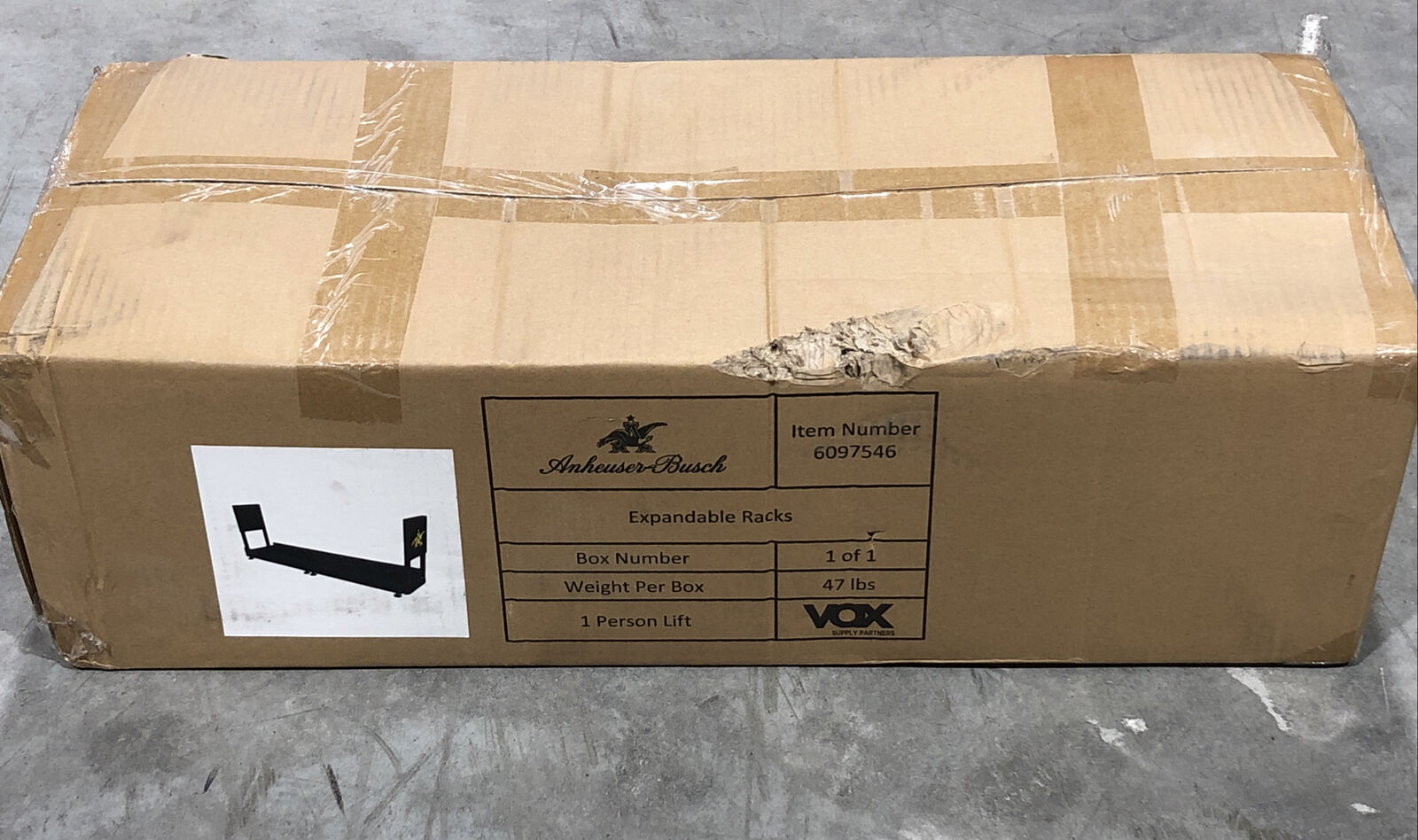 VOX Supply Anheuser-Busch 6097546 Expandable Racks New