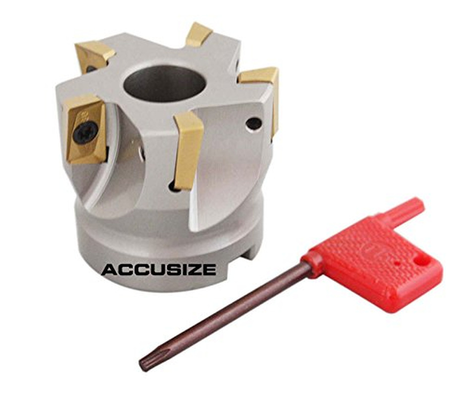 Accusize Industrial Tools 2\'\' by 3/4\'\' 90 Deg Square Shoulder Indexable Face Mil