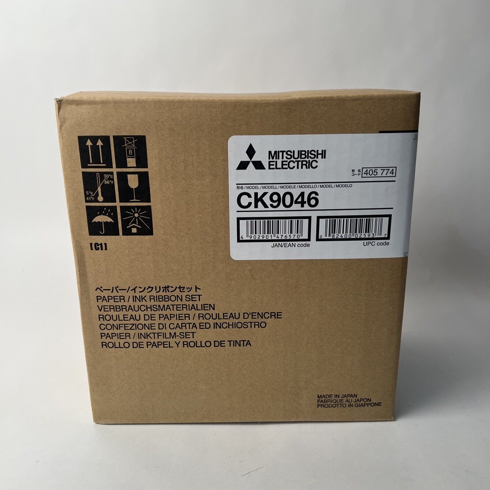 Mitsubishi 9000 Series 4x6 Print Kit (CK9046) , 1 roll of paper & ribbon per box
