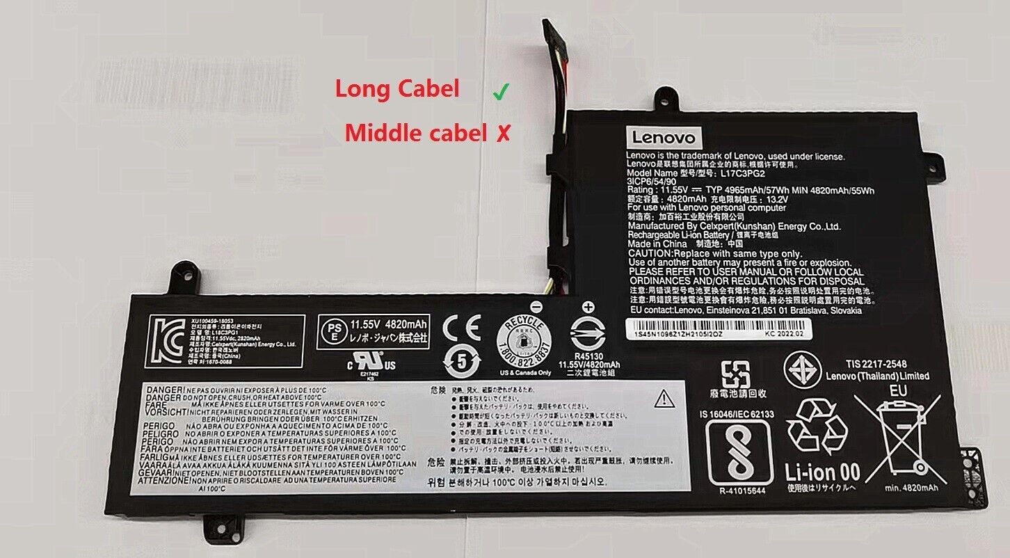 NEW Genuine L17C3PG1 L17M3PG2 L17M3PG3 Battery For Lenovo Legion Y7000P  Series