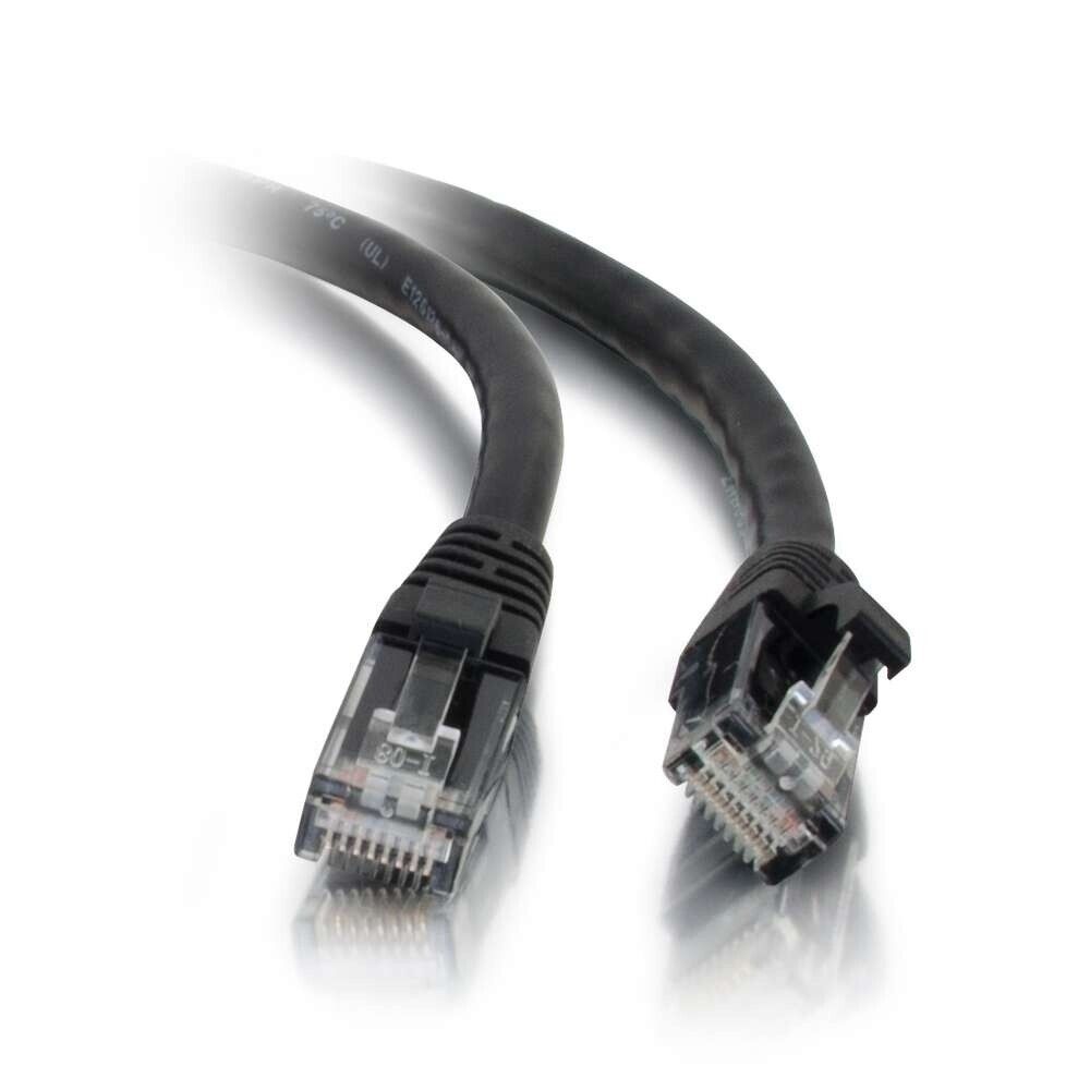Cables To Go C2G 10 Ft CAT5E Snagless Black Network Patch Cable 15202 **NEW*