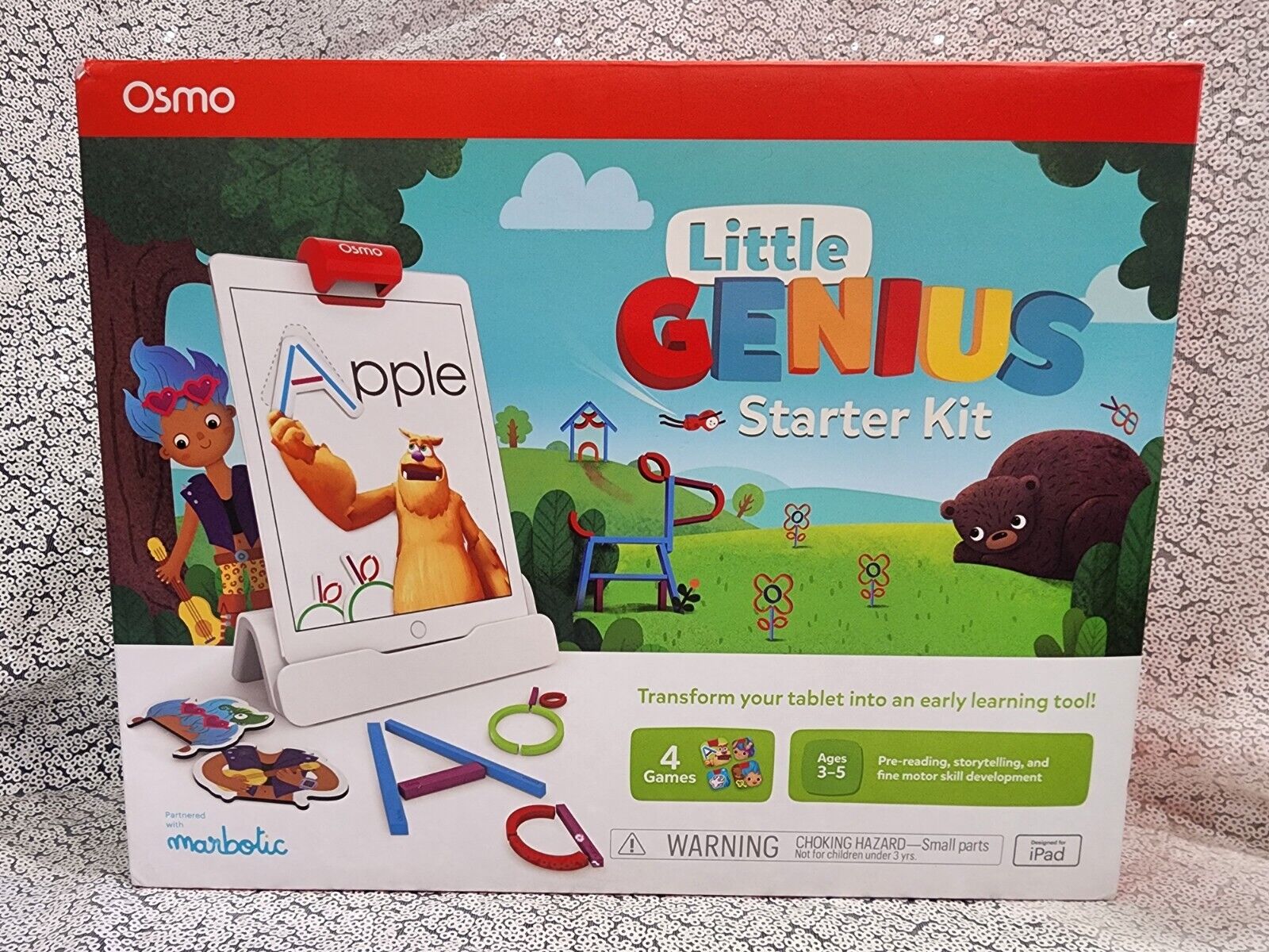 Osmo New Little Genius Starter Kit for iPad Ages 3-5 Learning Tool