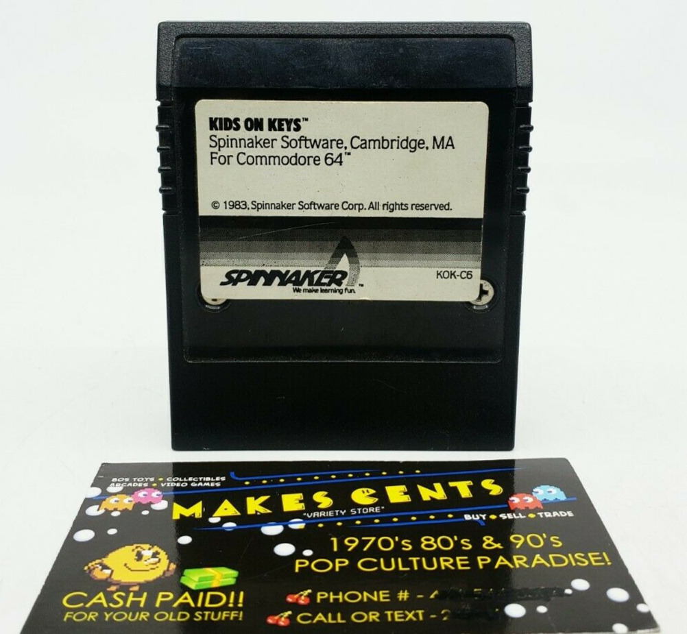 1980s Commodore 64 Kids On Keys - Vintage C64 Computer Game Cartridge 