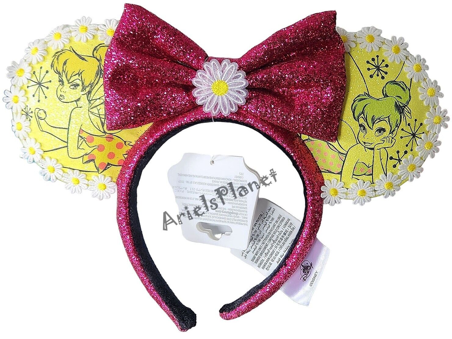 2023 Disney Parks Tinker Bell Glitter Minnie Mickey Ear Ears Headband