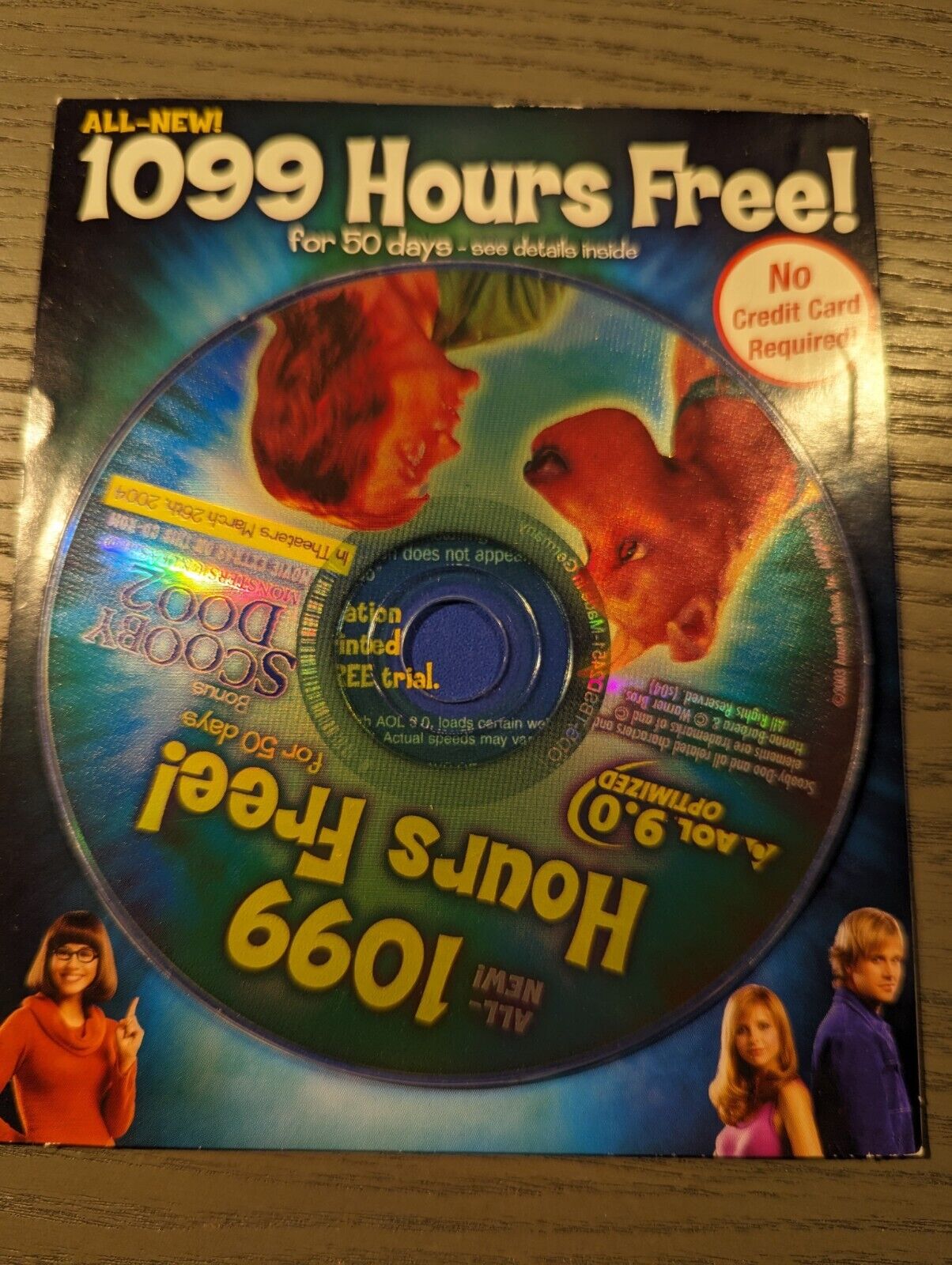 Scooby-Doo AOL 9 Disk CD 1099 hours - Vintage - New