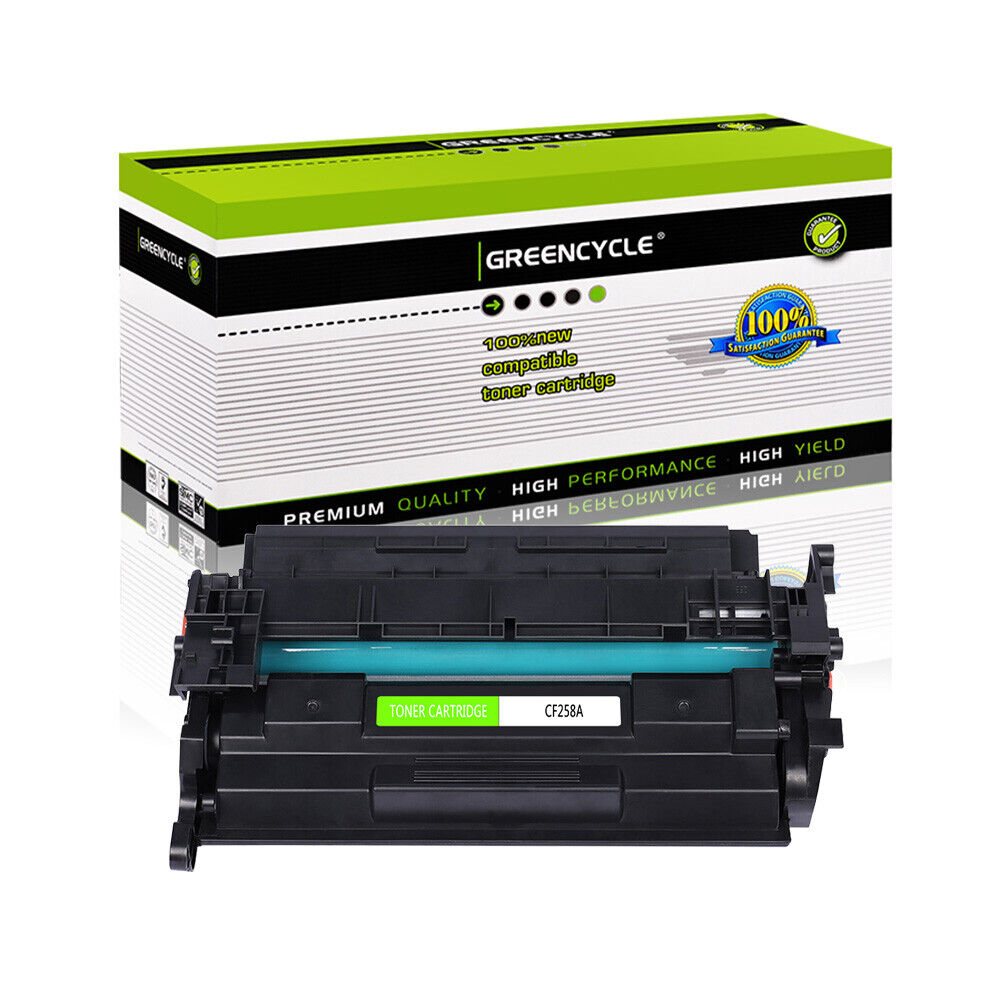 GREENCYCLE CF258A Toner Cartridge For HP LaserJet Pro Pro M404dw M304 (No Chip)