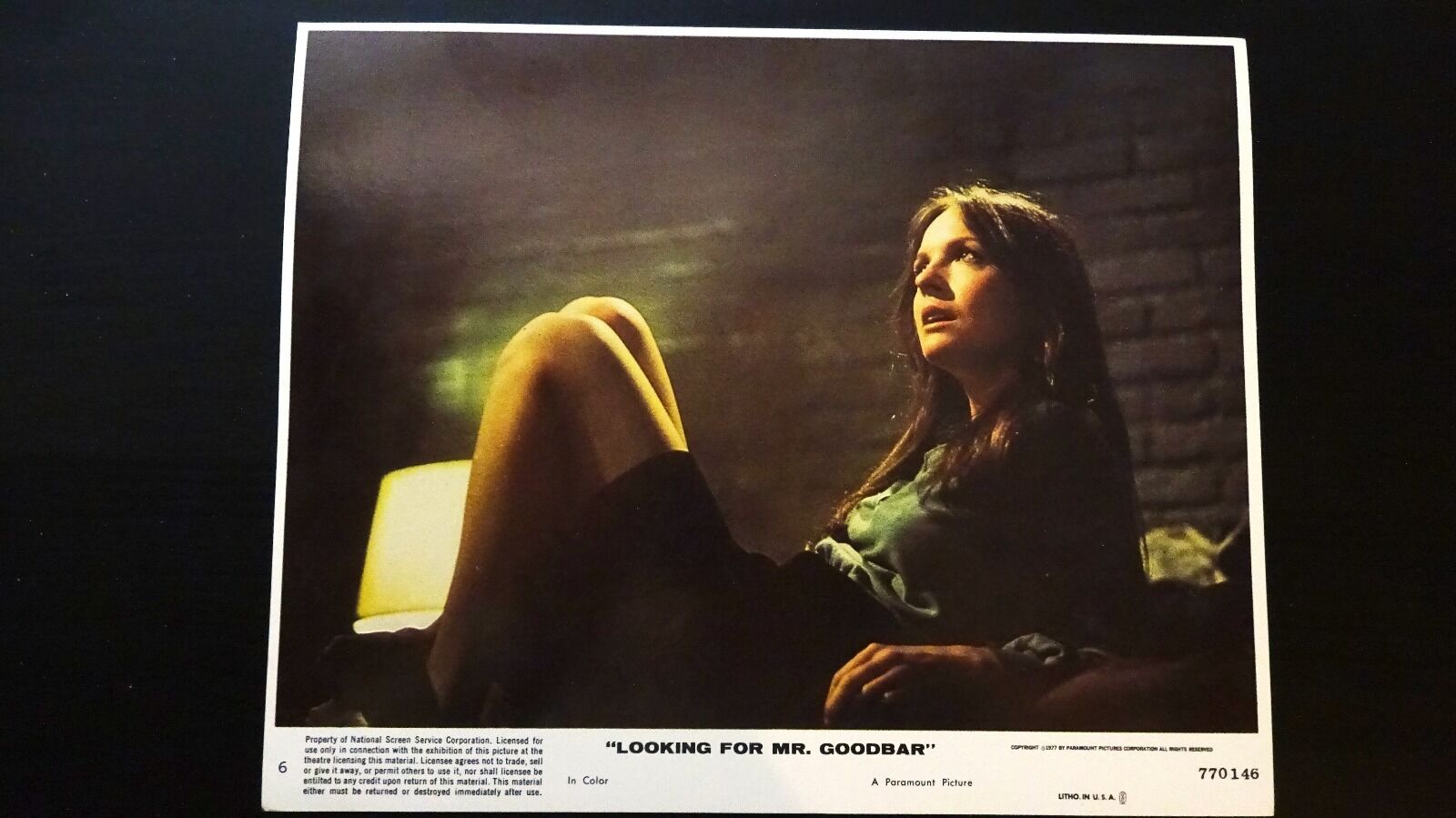 LOOKING FOR MR. GOODBAR - US ORIGINAL LOBBY CARD - 1977 - Diane Keaton