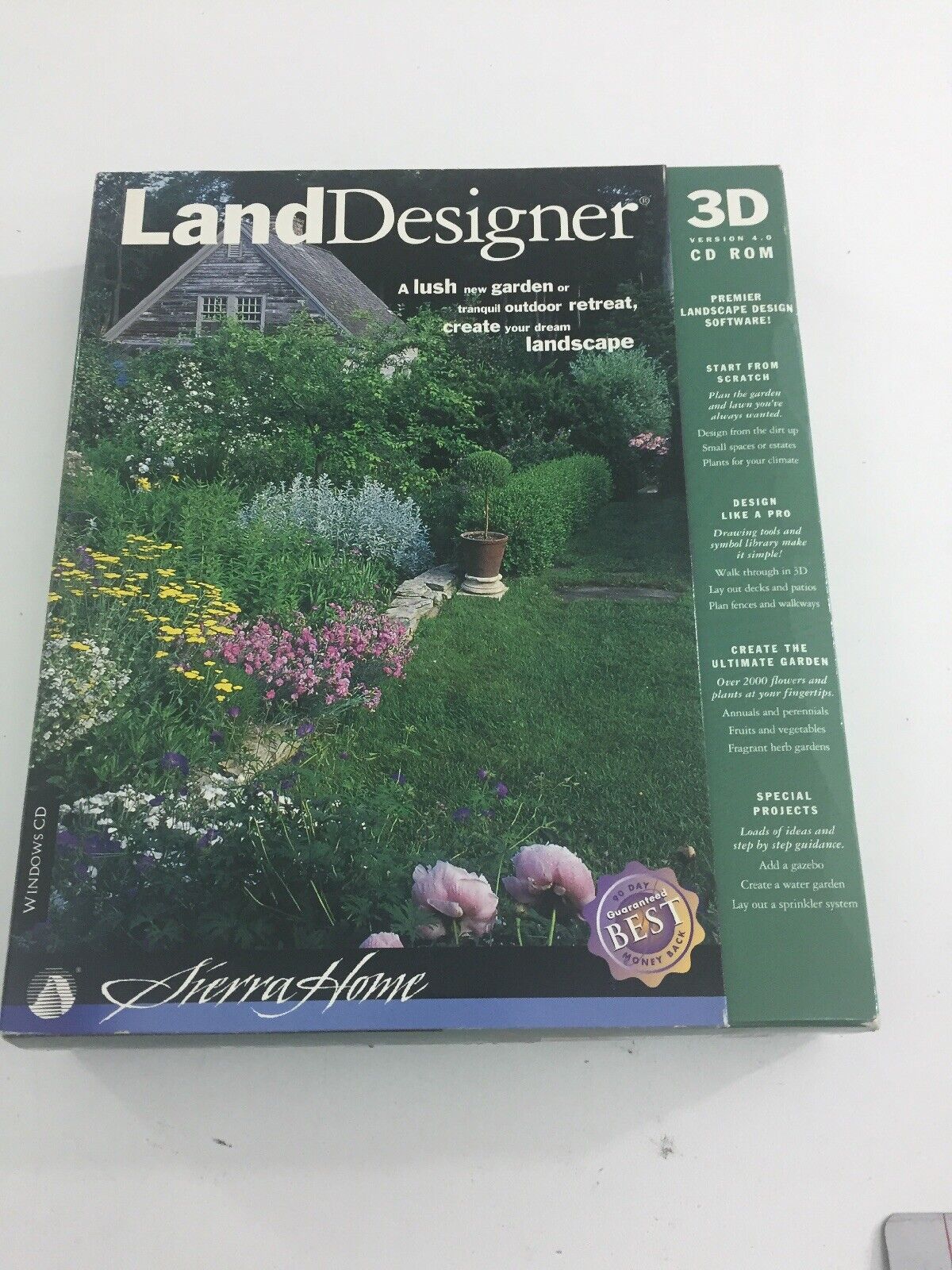 Land Designer 3D Version 4.0 (CD-ROM, 1996, Computer Software)