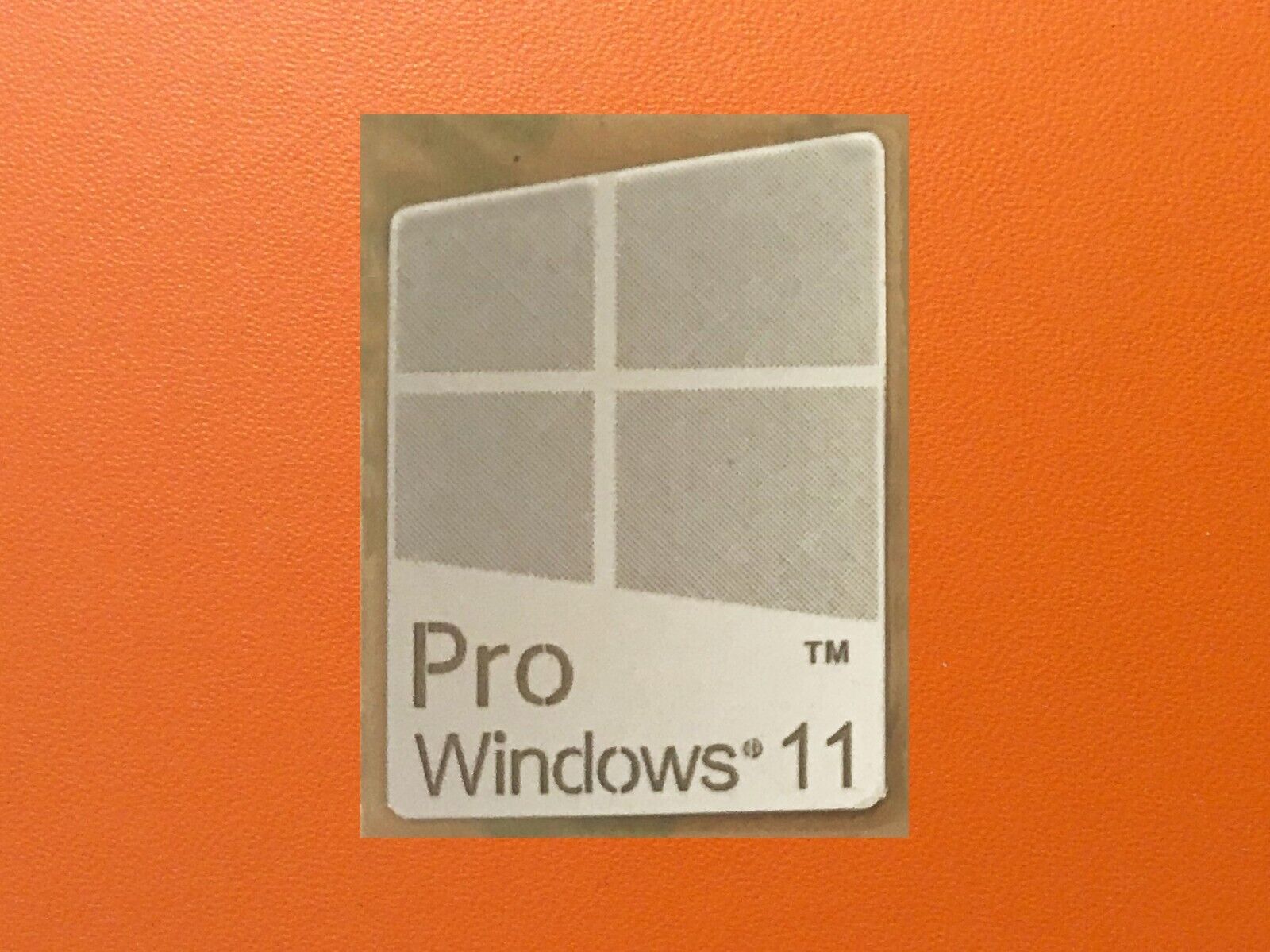 1 PCS Window 11 Pro Silver Color Sticker Badge Logo Decal Win 11 16mm x 23mm