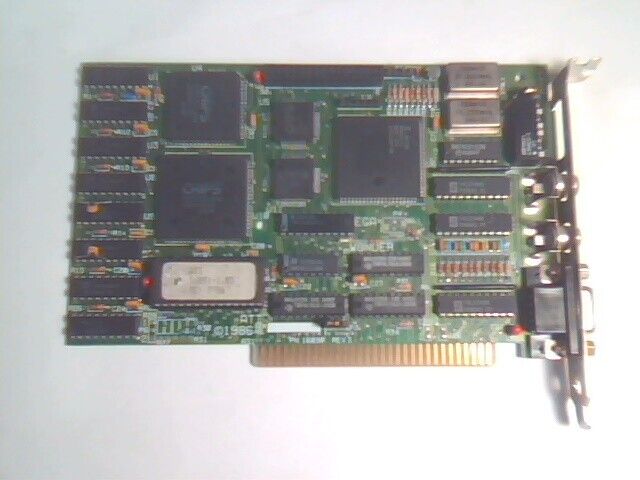 Video Graphics Card ATI EGA Wonder 16890 r3 8Bit ISA vintage Hercules IBM 5155