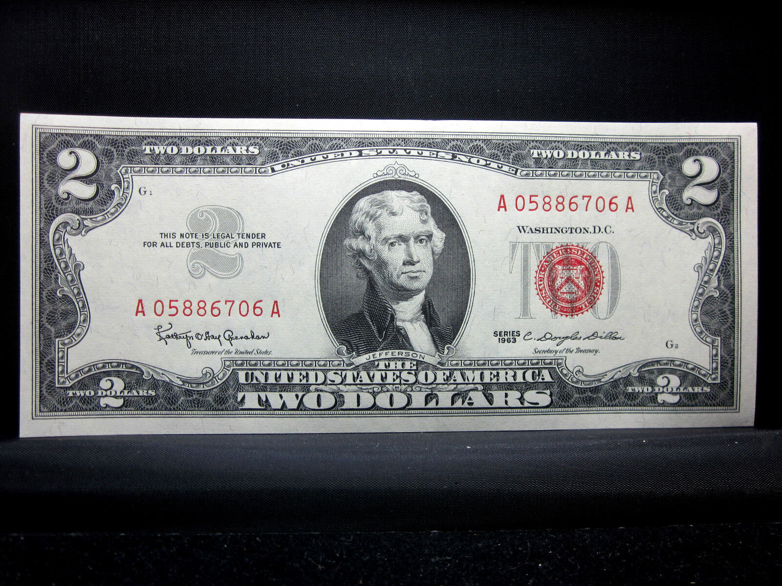 1963 $2 UNITED STATES NOTE ✪ CH-CU UNCIRCULATED ✪ UNC NEW US A GEM ◢TRUSTED◣