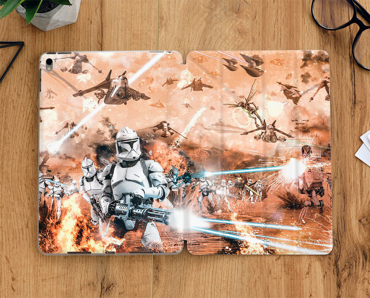Star Wars battle iPad case with display screen for all iPad models