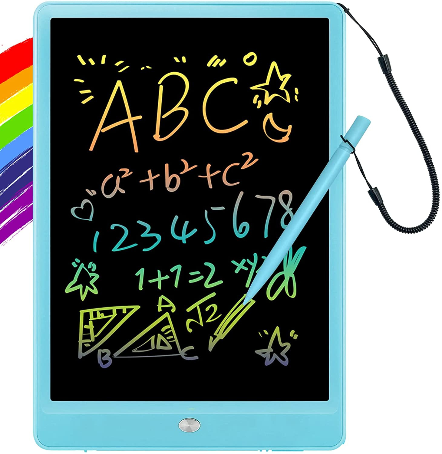 10 Inch LCD Doodle Board Writing Tablet for Kids - Colorful Drawing Pad and Educ