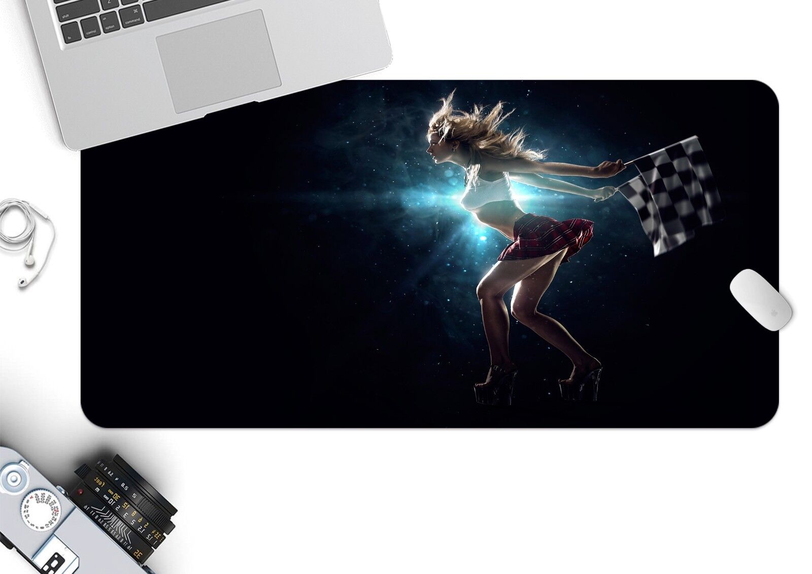 3D Cheerleading Beauty 15 Non-slip Office Desk Mouse Mat Large Keyboard Pad Game