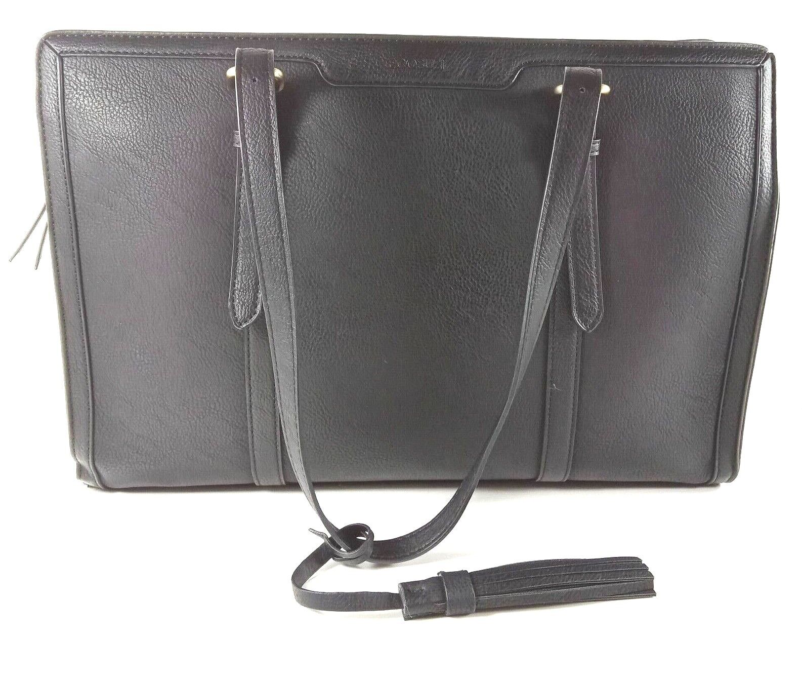 Vintage Ecosusi Faux Leather Shoulder Messenger Bag 16 x11 x 6 Very Nice