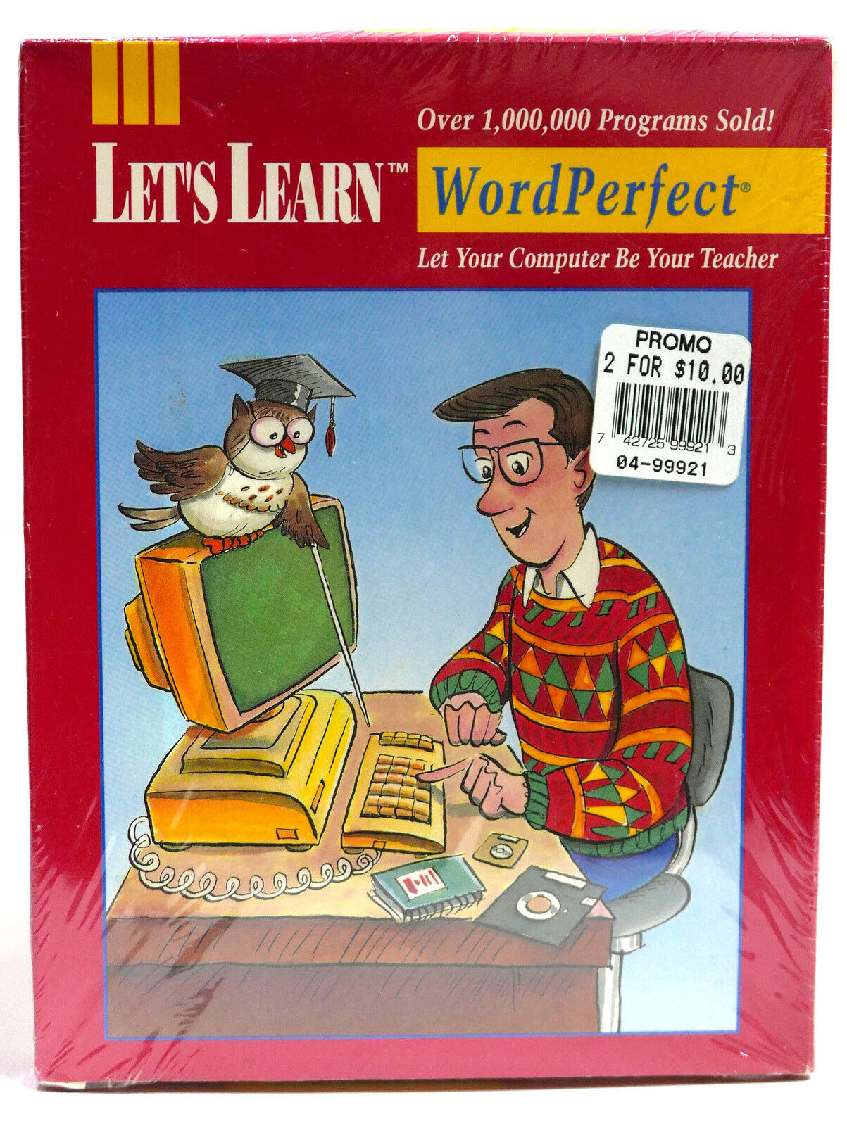 Vintage Broderbund Let\'s Learn Word Perfect DOS 3.50\