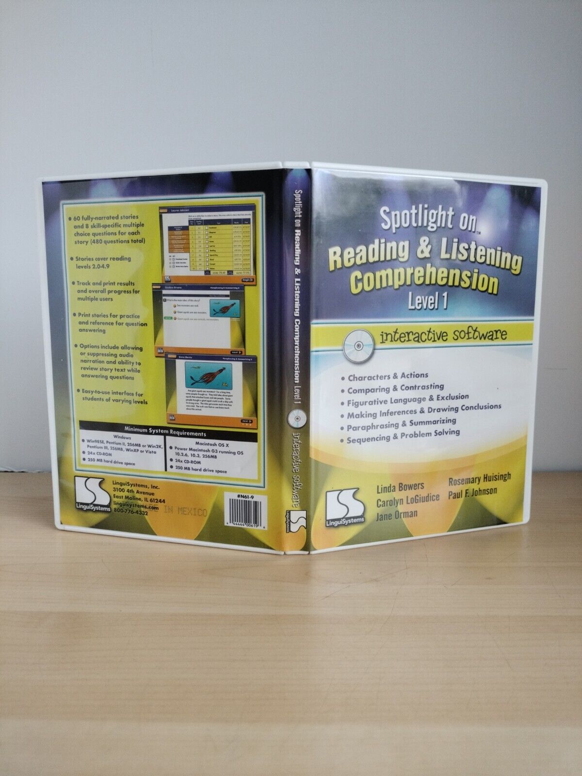 Spotlight on Reading & Listening Comprehension Level 1 Interactive Software