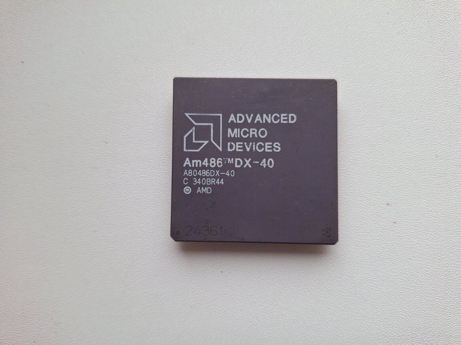 486 486DX A80486DX-40 AMD 486DX-40 rare no logo Vintage CPU GOLD