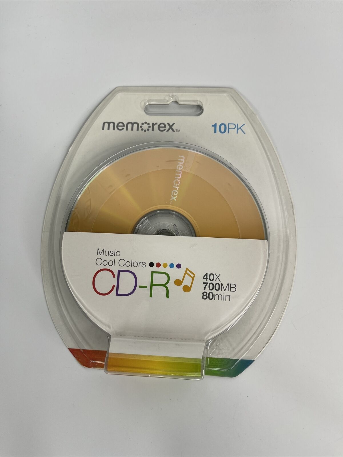 New In Package Memorex CDR 10 Pack 40x 700mb 80 Min 2009 Recordable