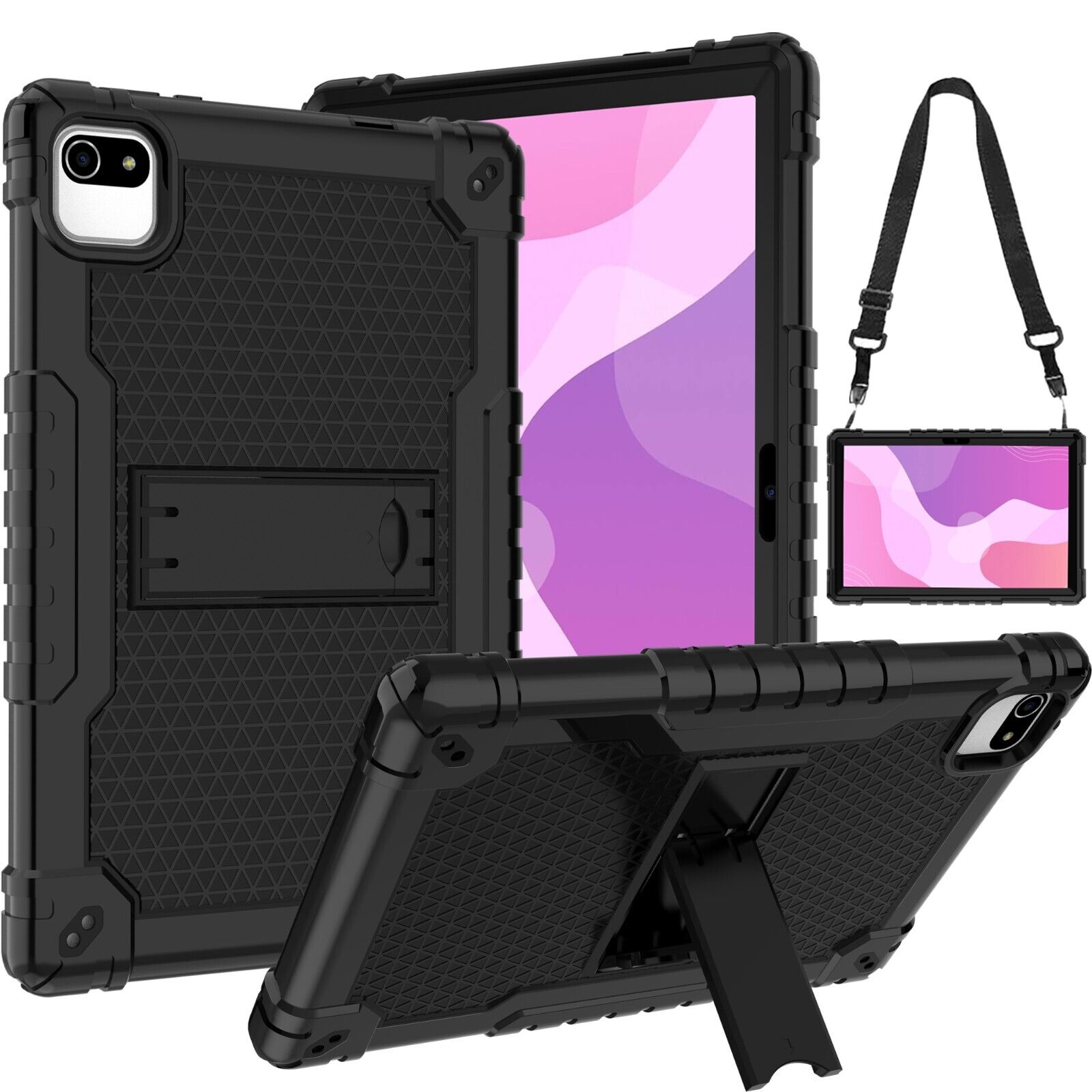 for Moderness MB1001/Velorim/ZZB 10.1 inch Hybrid Case with Shoulder Strap Stand