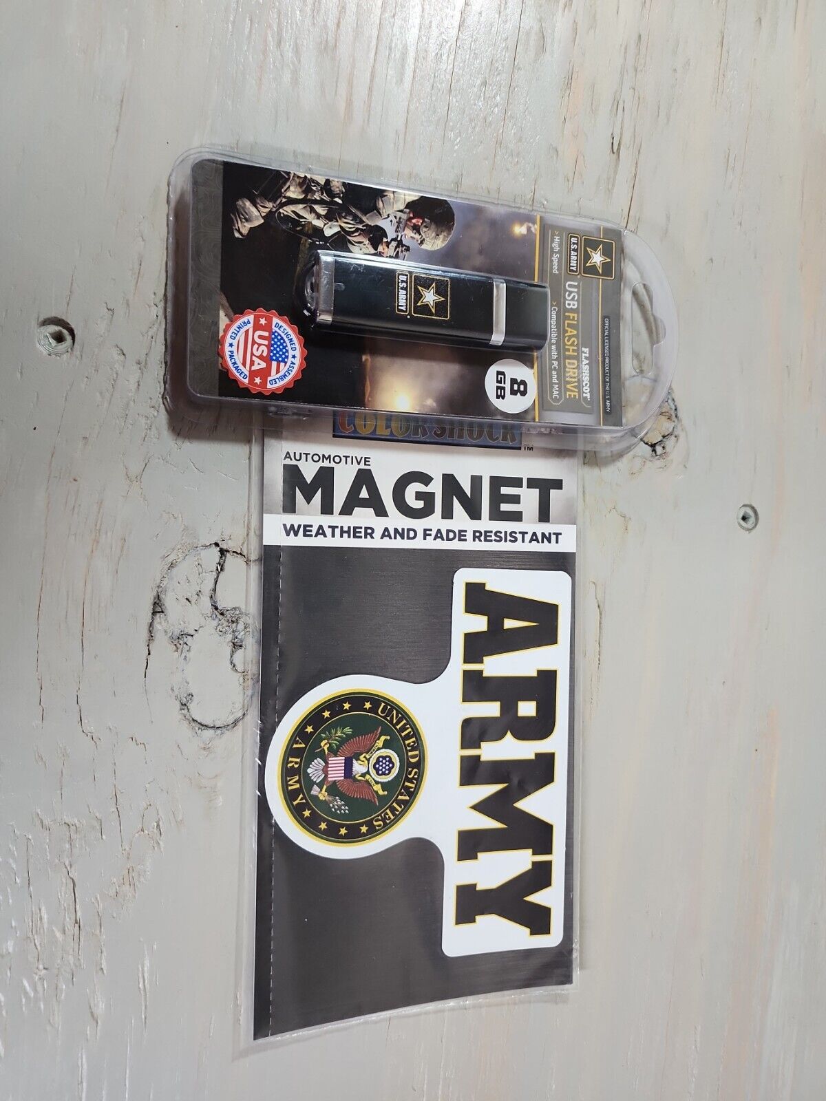 US Army Military Branch Flash Thumb Drive USB Data Storage Drive 8GB & magnet