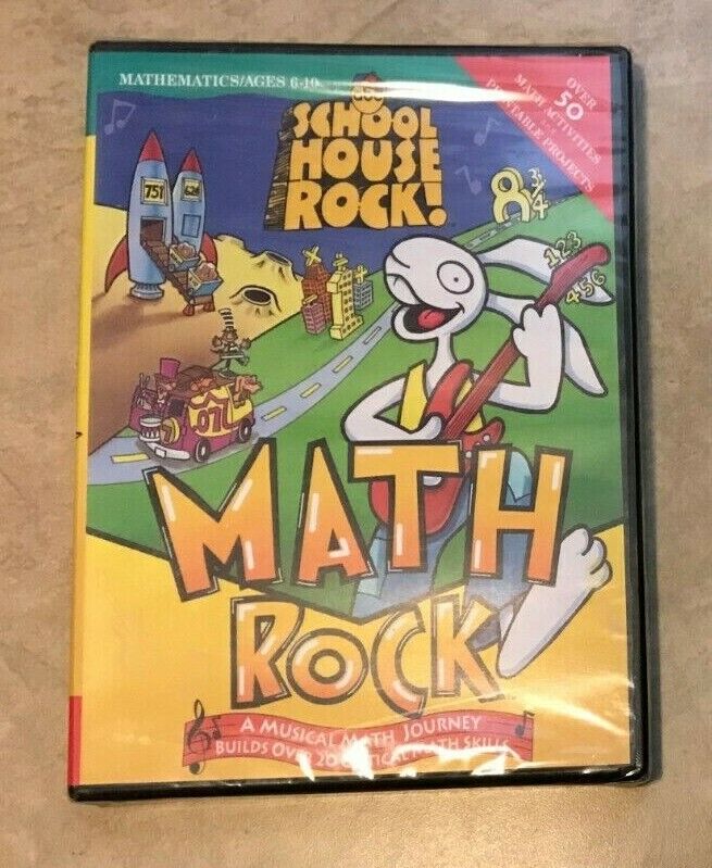 Schoolhouse Rock Musical Math Rock Ages 8-10 PC NEW factory sealed in Case