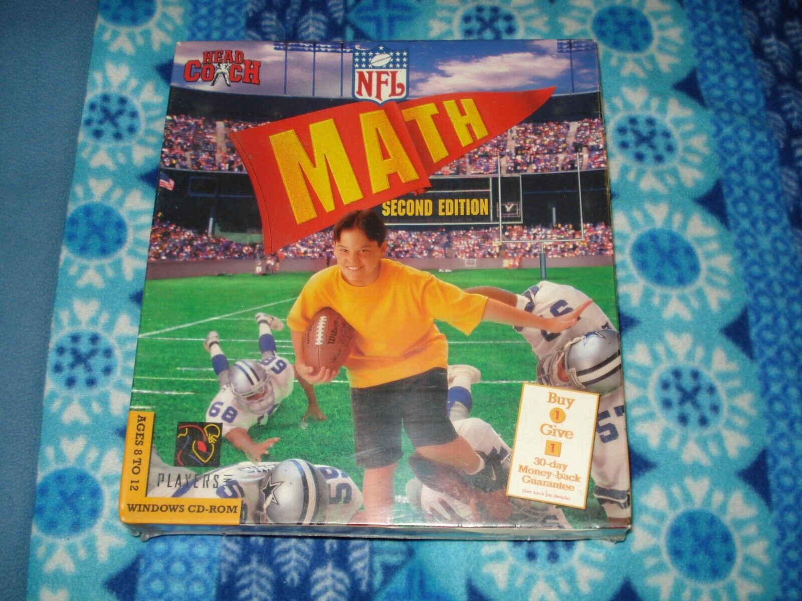 NFL Math - w/ NFL Math Super Bowl Ring (1996, CD-ROM) Ages 8 to 12 - Sealed New