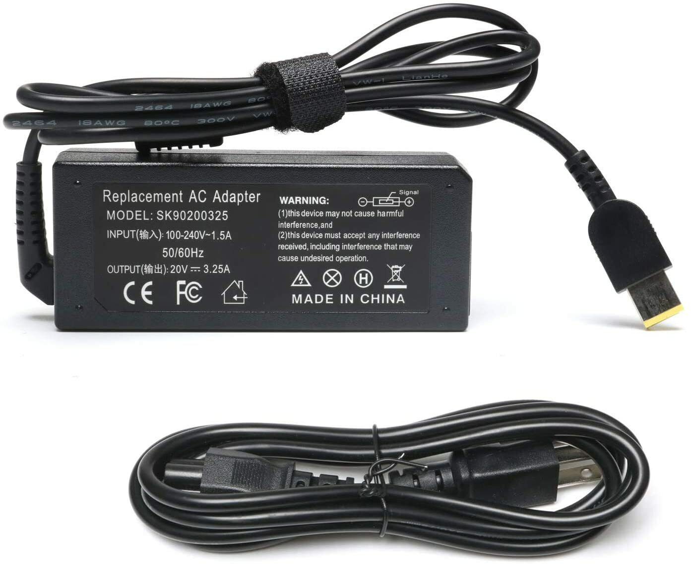 65W Ac Adapter Laptop Charger Fit for Lenovo ThinkPad X1 Yoga 2 11 13 2 Pro New