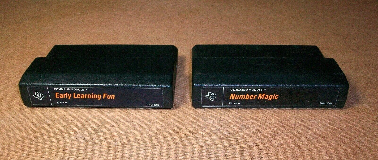 2 Rare TI-99/4A Computer CARTRIDGES: Early Learning Fun and Number Magic Lot #12