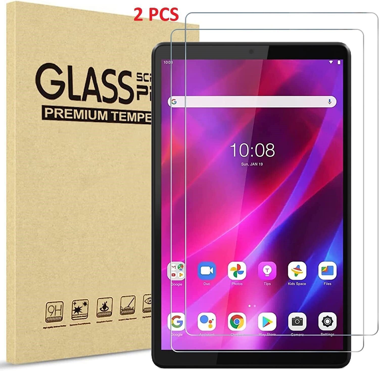 2 PCS Tempered Glass Screen Protector For BLU M8L / M8L Plus 8 Inch Tablet Cover