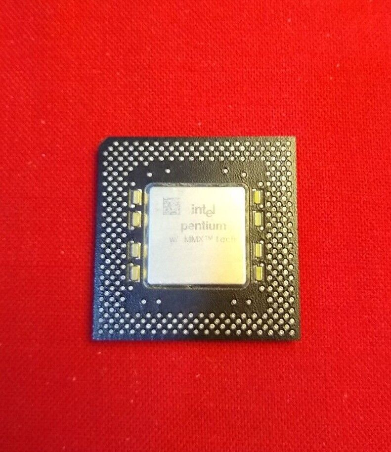 Intel Pentium MMX 233 MHz SL27S 233MHz 66M Socket 7 FV80503233 ✅ Rare Vintage